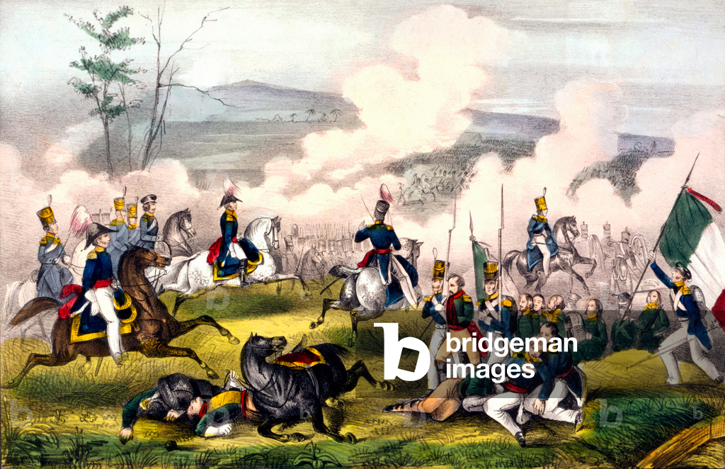 Battle of Palo Alto: on 08/05/1846 between 2900 Americans under General Taylor and 6000 Mexicans under General Arista. Engraving 19th century.