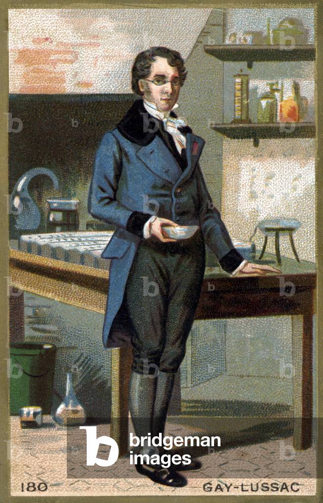 Portrait of Louis-Joseph Gay-Lussac (Louis Joseph Gay Lussac) (1778 - 1850), French physicist and chemist. Chr