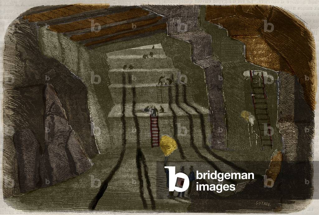View of the iron mines of Stahlberg in Alsace.