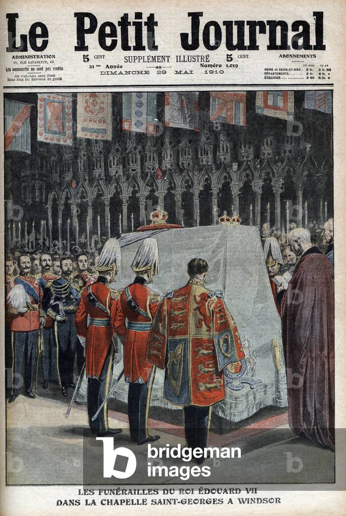 Funeral of King Edward VII in St George's chapel at Windsor,1910 (print)