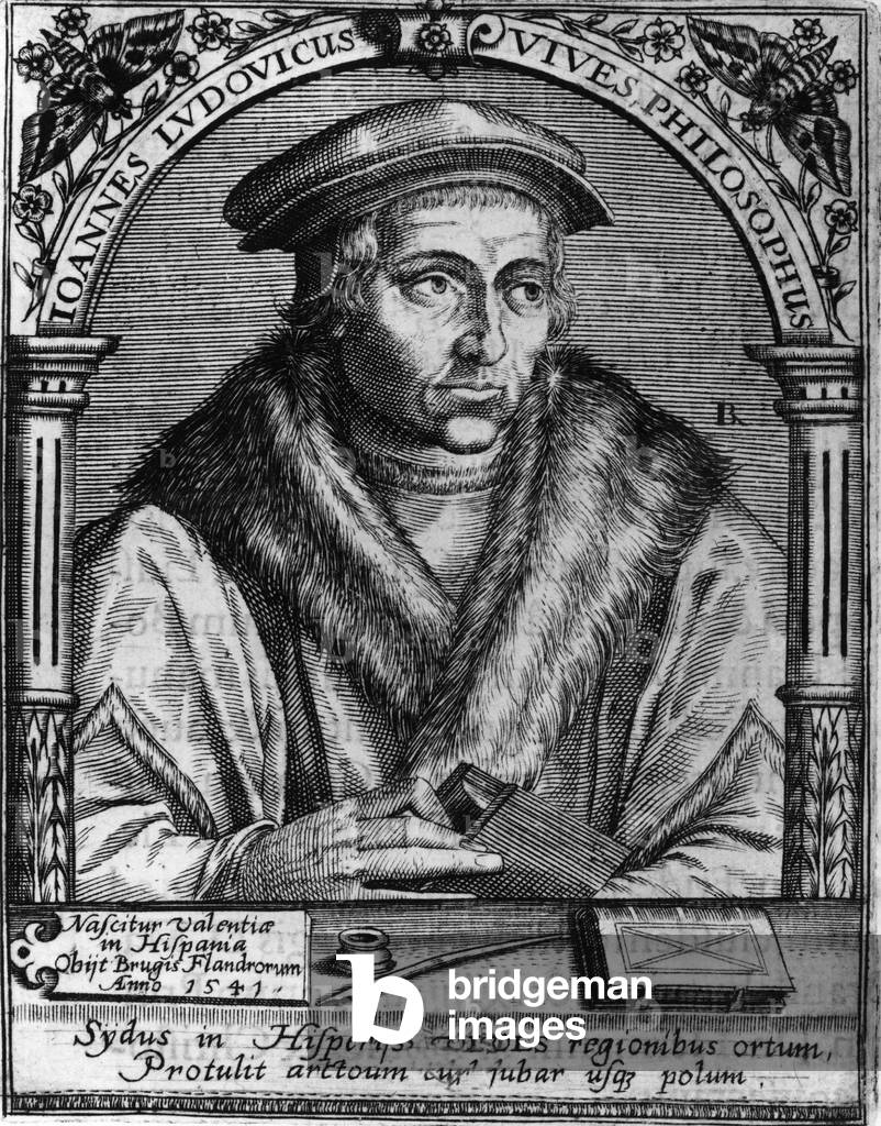 Portrait of JOHANNES LUDOVICUS VIVES, Spanish Humanist