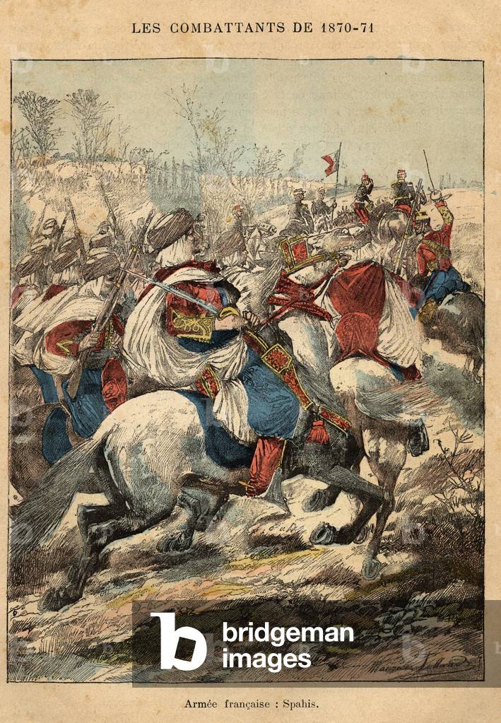 Illustration für "Les combattants de 1870-71" - Französisch-Preußischer Krieg (Stich)