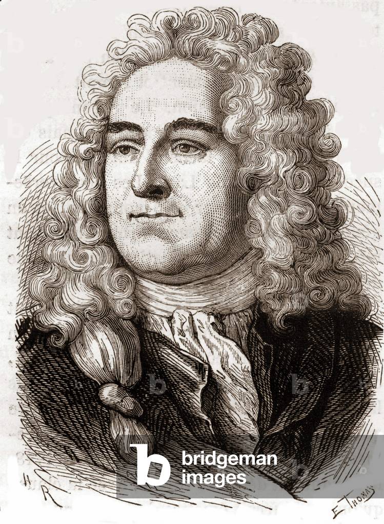 Portrait of John Law (1671 - 1729), Scottish Financial who caused bankruptcy in 1720 (Event of Quincampoix Street)