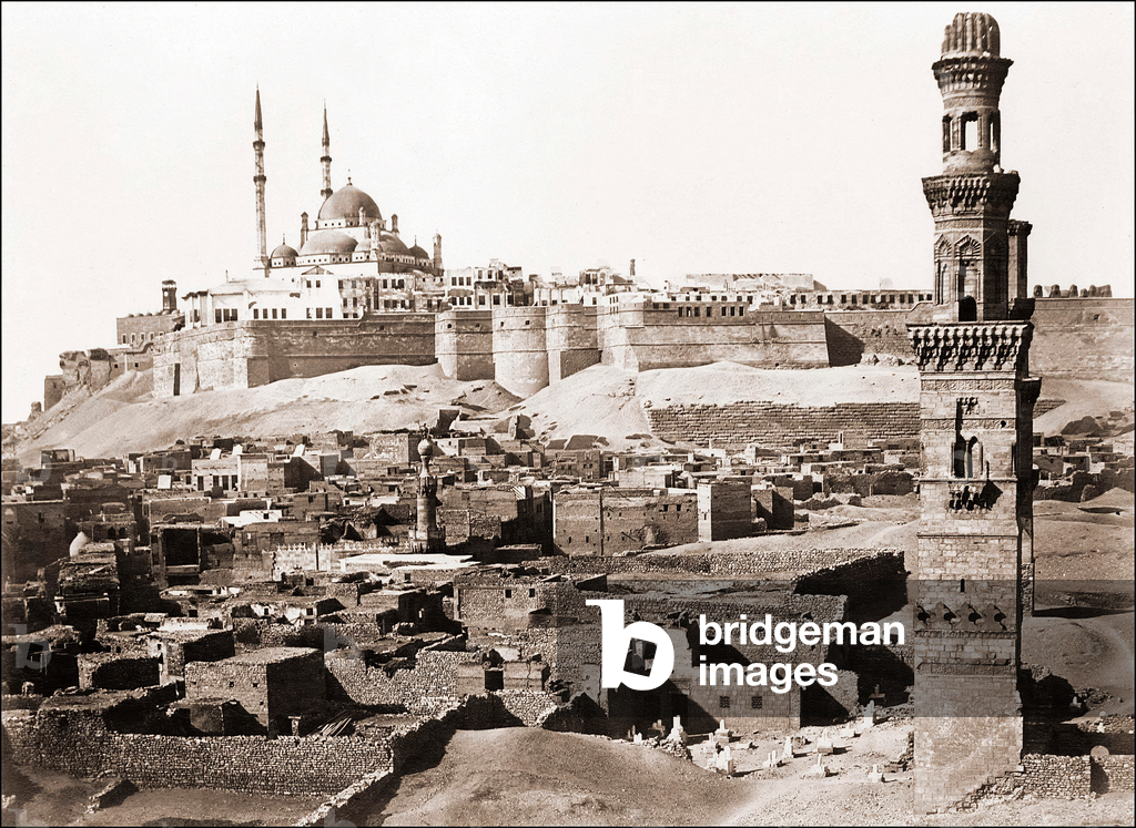 View of Cairo by Unknown photographer, b/w