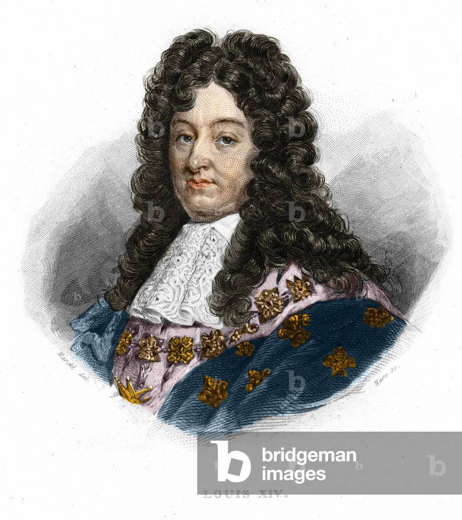 Portrait of Louis XIV (1638 - 1715), King of France.