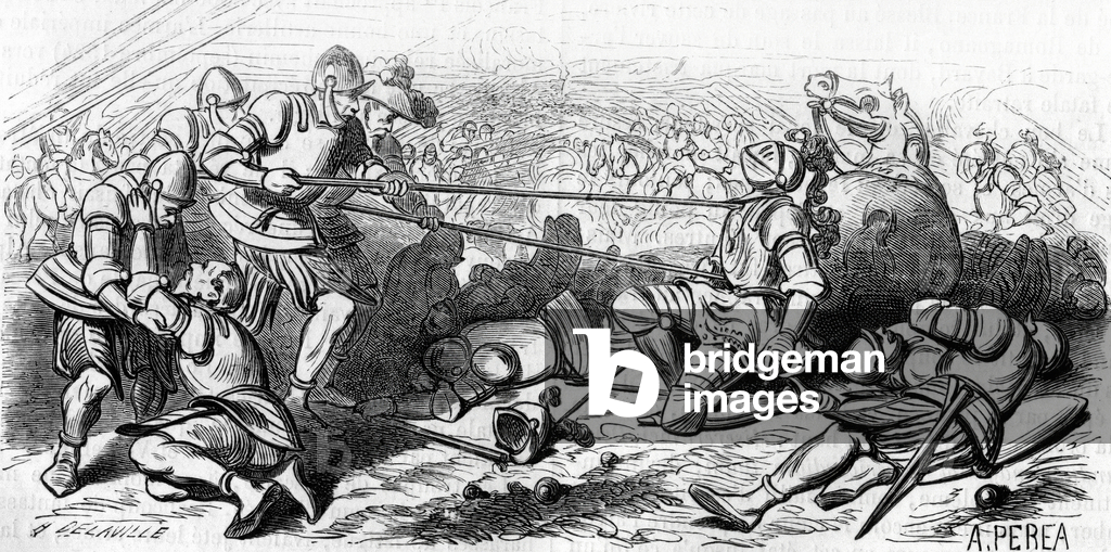Death of Admiral Bonnivet, 16th century.