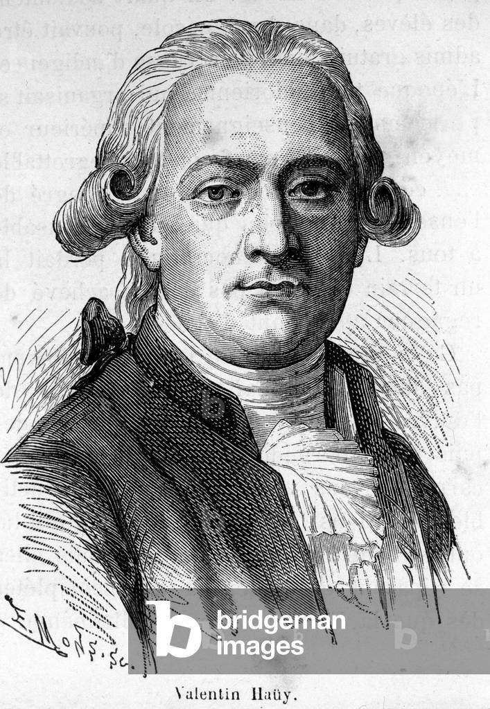 Portrait of Valentin Hauy, a French pedagogue (1745-1822), he devoted himself to the education of the blind.