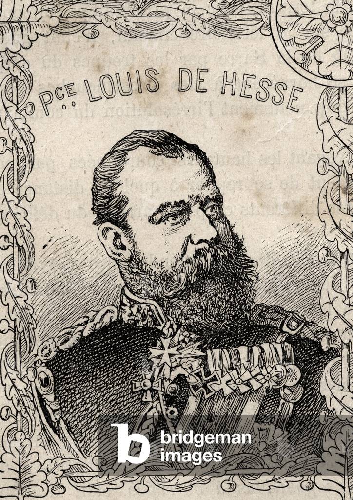 portrait of the Grand Duke of Hesse Louis IV by Hesse - 1870-71 (engraving)