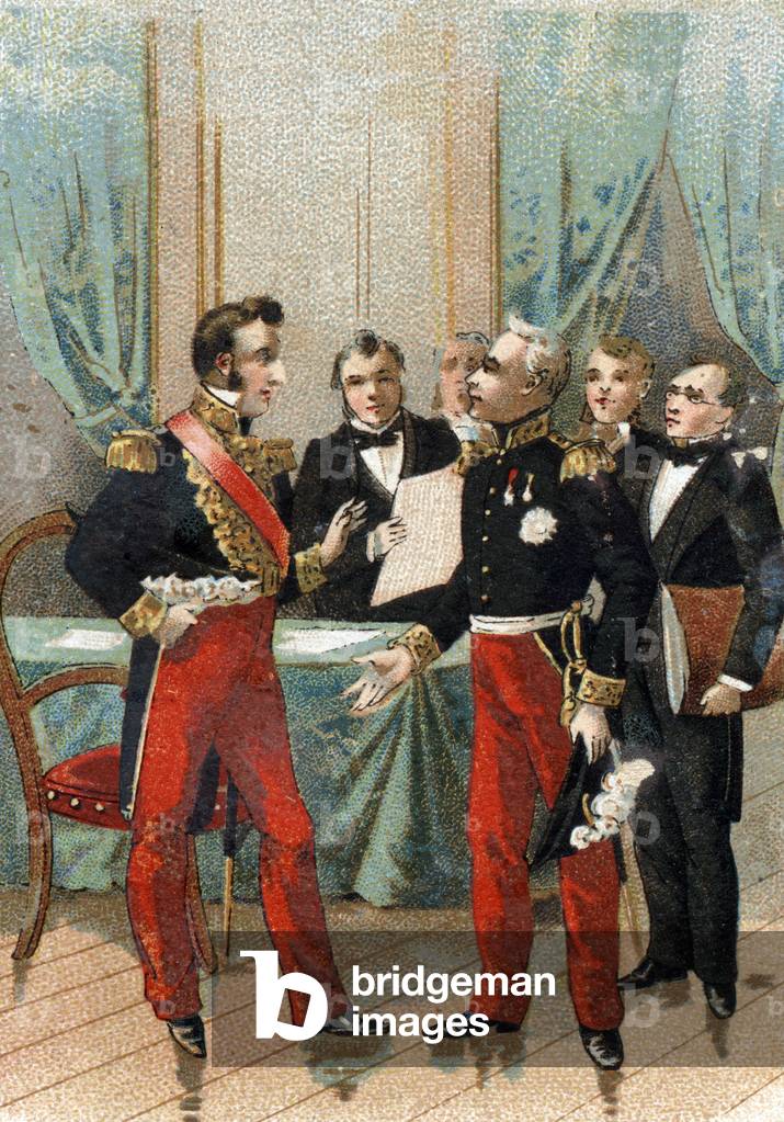 "Revolution vom Juli 1830: „Du bist der beste der Republiken““ Satz von La Fayette (Lafayette) an den Herzog v
