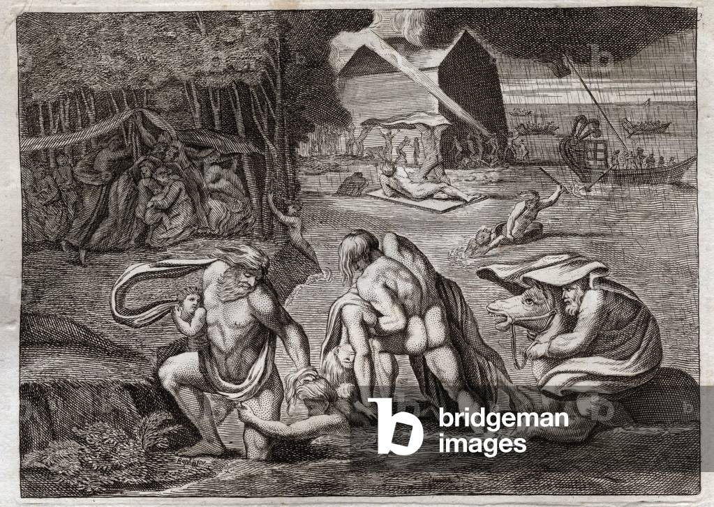 Illustration for the Royaumont Bible, 1811 (engraving)