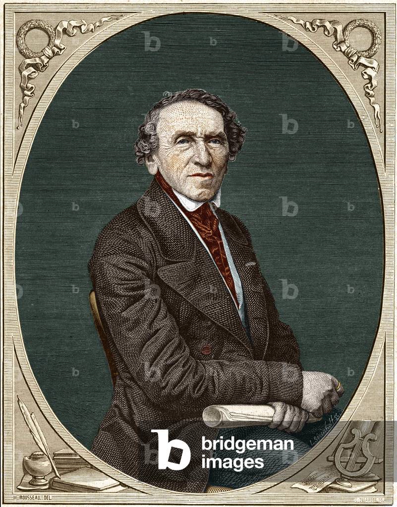 Portrait of Jakob Liebmann Meyerbeer (1791-1864), German composer.