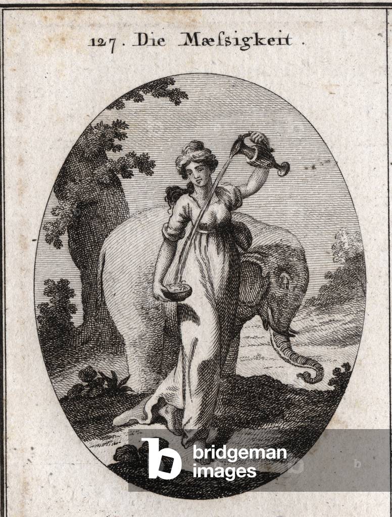 Illustration for Iconology or ideas from the sphere of passions and allegories, Vienna 1801 (engraving)