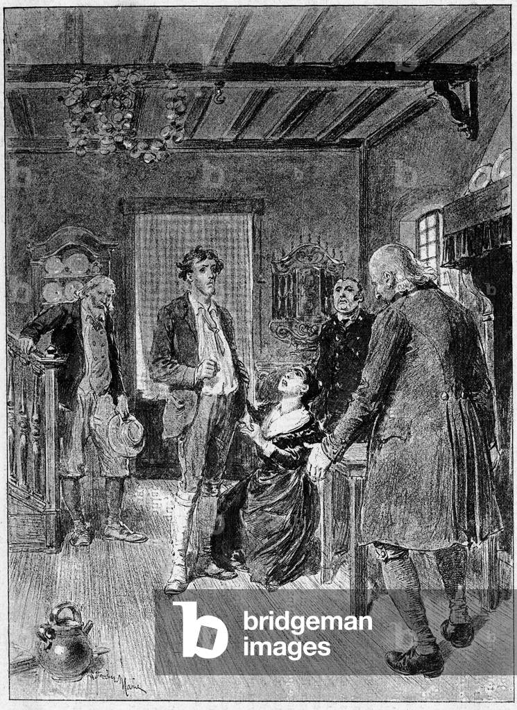 Representation at the Odeon theatre of melodrama in three acts and five paintings “” L'Arlesienne”” by Alphonse Daudet (1840-1897) directed to music by the composer Georges Bizet (1838-1874), In “” The Illustrous World””” 1885