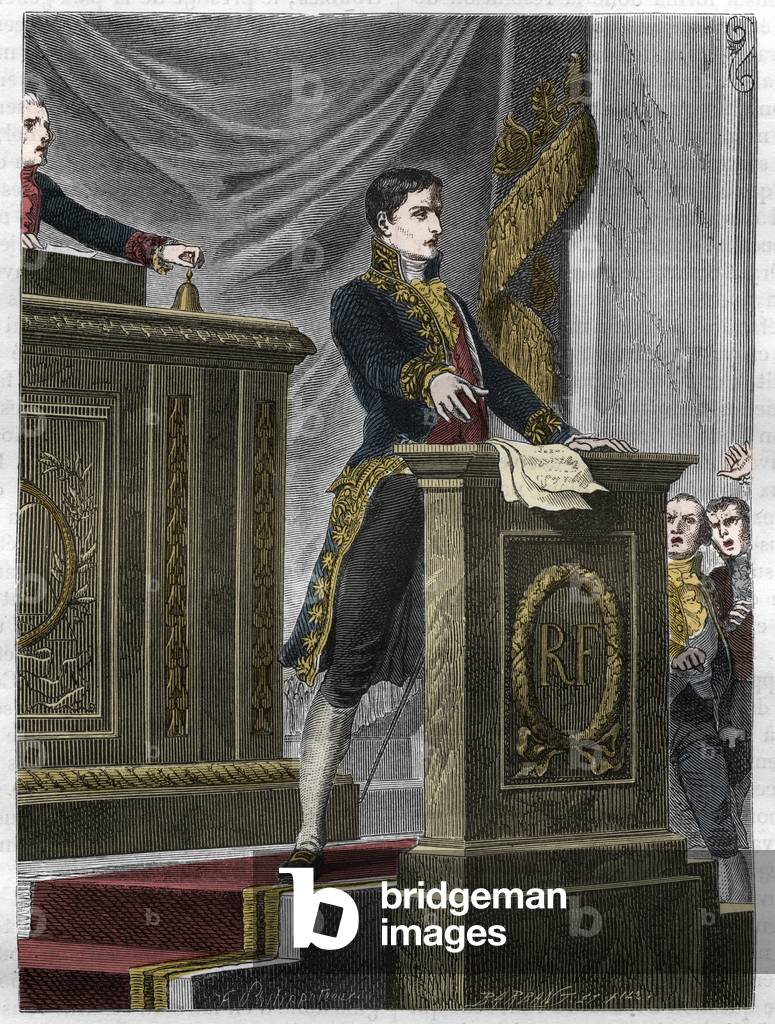 Lucien Bonaparte, French politician, speaking at the National Assembly about the law to create the Legion of Honour, Paris, 1802 - Lucien Bonaparte (1775-1840), French politician, strongly defending the bill on the Legion of Honour at the Tribunat in 1802