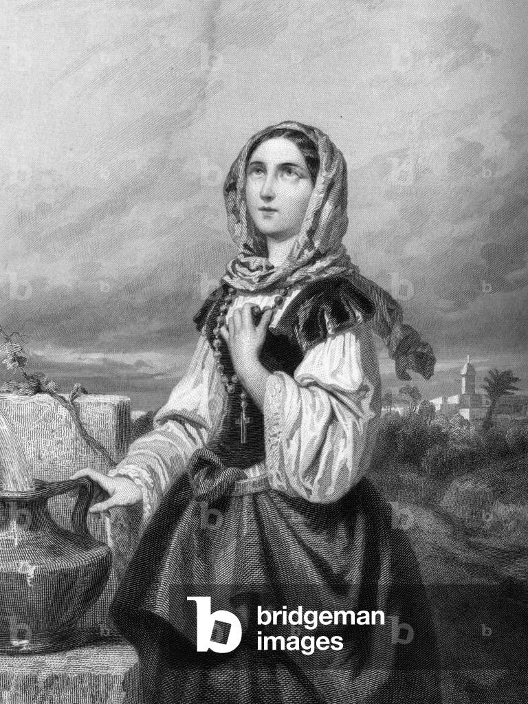 SAINT ROSE of LIMA Virgo (1586-1617) in” The Holy Women””.1852