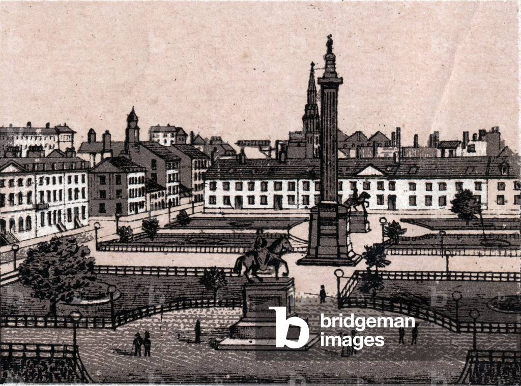 Edinburgh, Scotland: view of George Square in Edinburgh. in “” The world illustrates 168 views”” Undated (late 19th century)