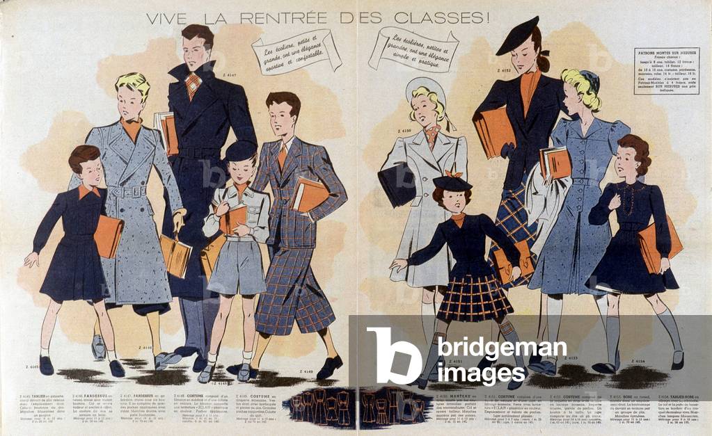 Vive la rentrée des classes: costumes pour enfants et adultes - in de “Le Petite echo de la mode