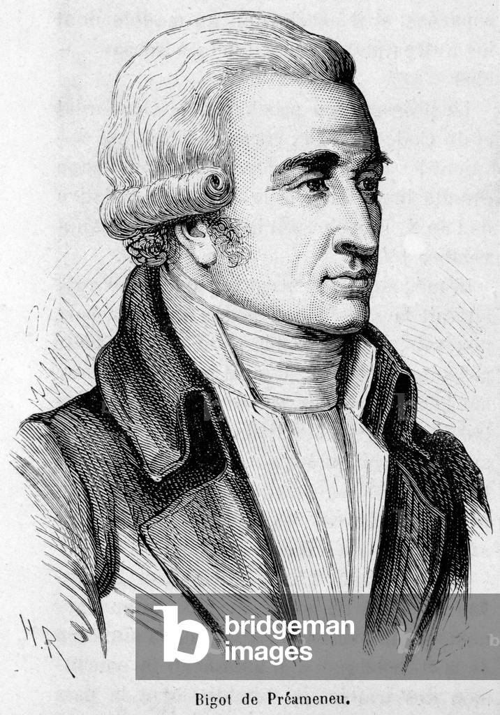 Portrait of Felix Julien Jean Bigot de Preameneu (1747-1825), French lawyer and politician.
