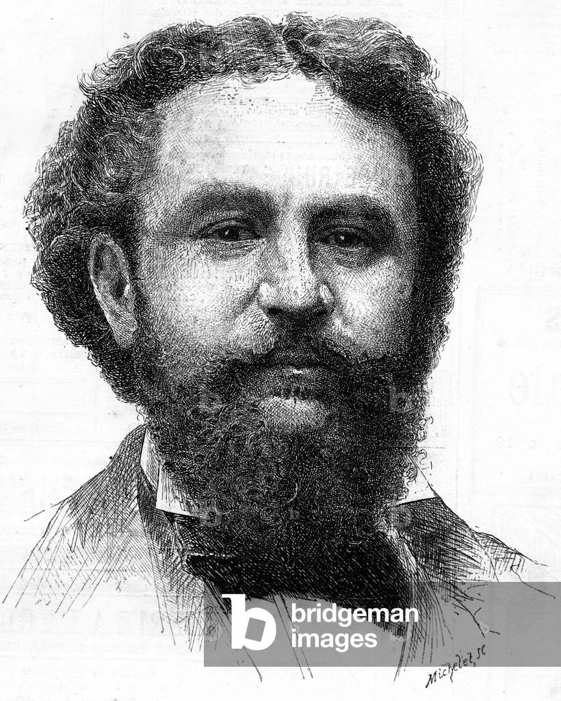 Portrait of Emile Bergerat (1845-1923), French writer.
