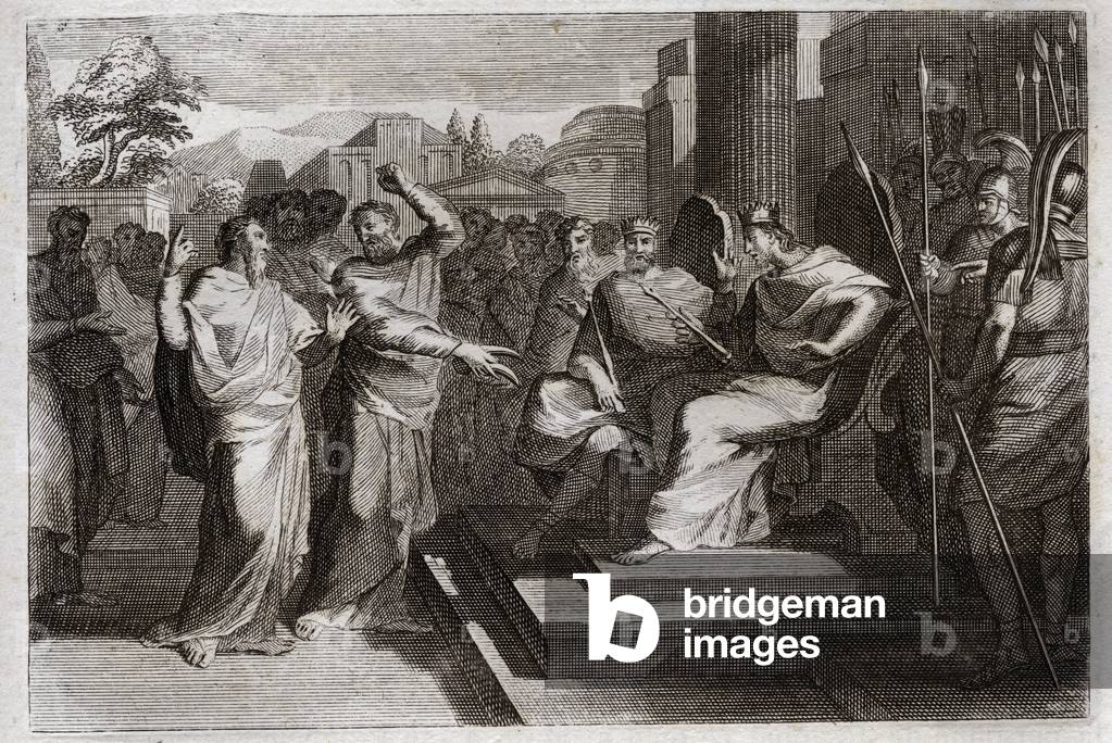 Illustration for the Royaumont Bible, 1811 (engraving)