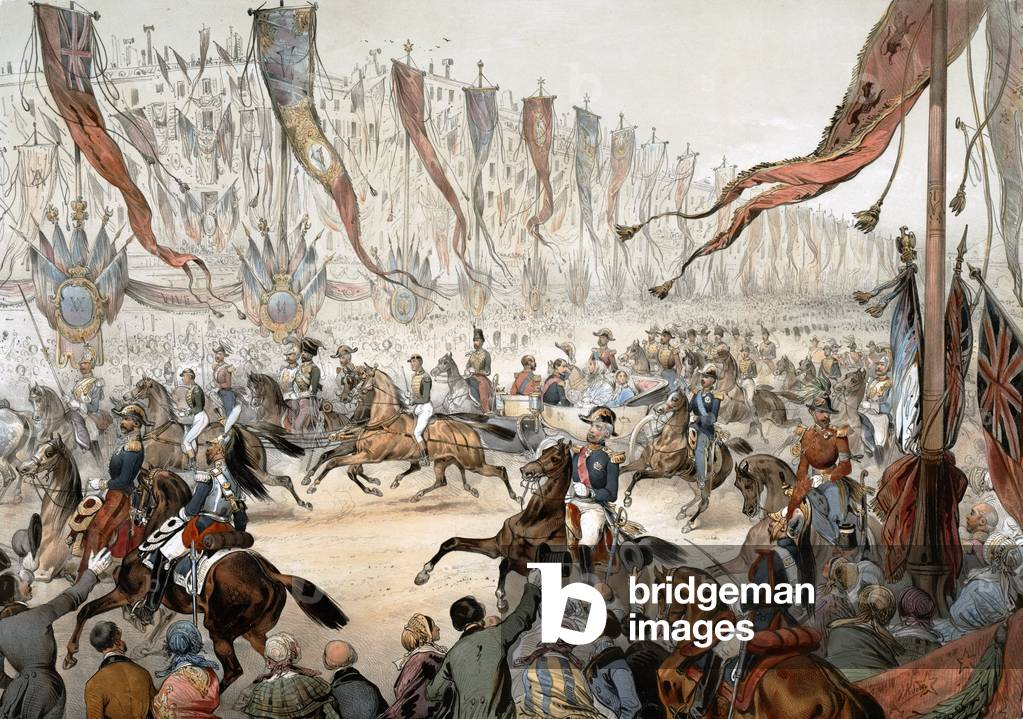 Entrée of Victoria Queen of England in Paris in the presence of Napoleon III August 18, 1855