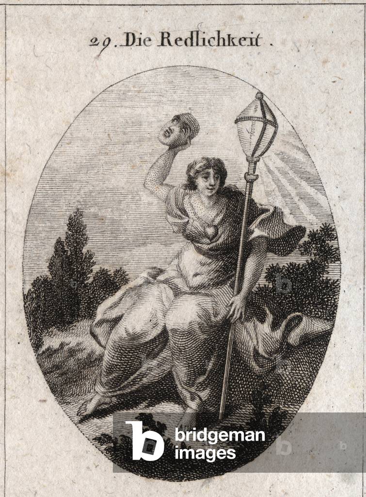 Illustration for Iconology or ideas from the sphere of passions and allegories, Vienna 1801 (engraving)