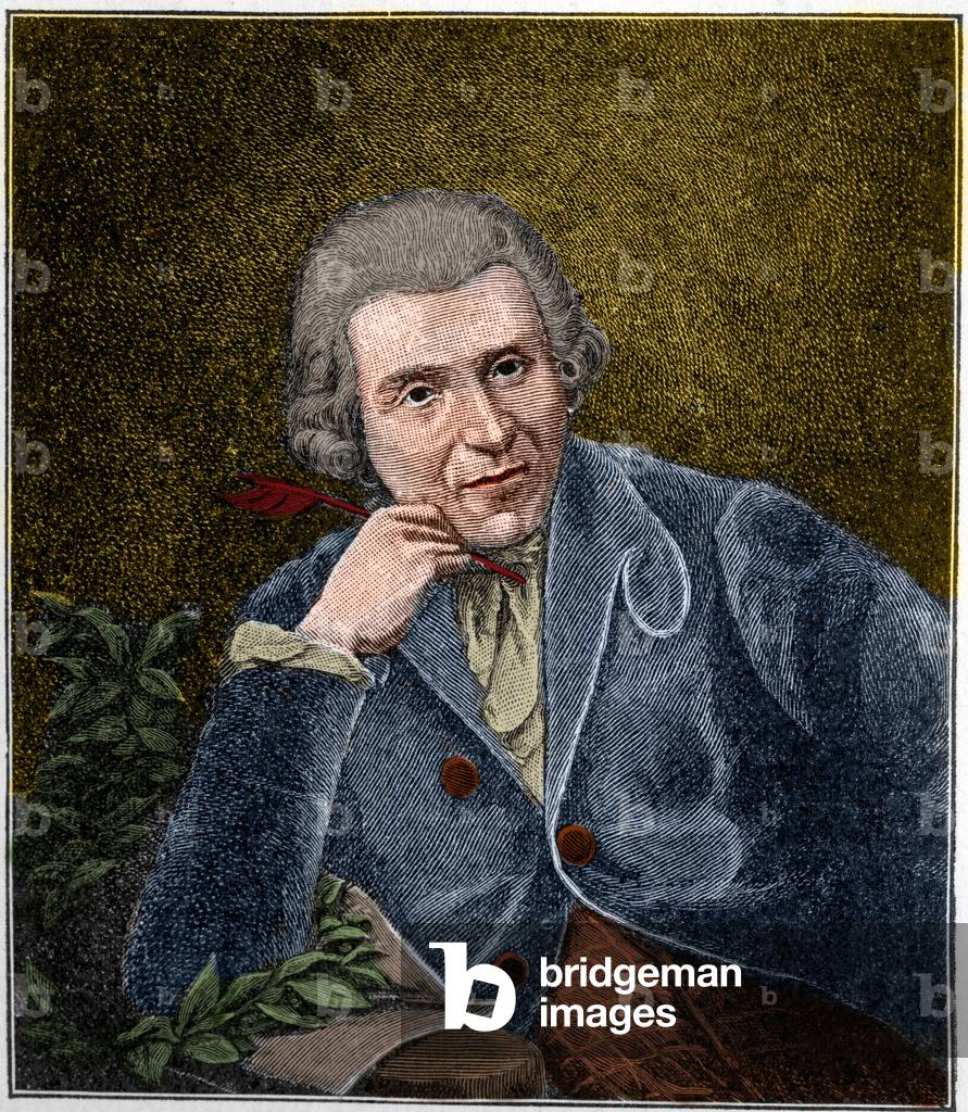 Portrait of Johann Wilhelm Ludwig Gleim (1719-1803) German poet.