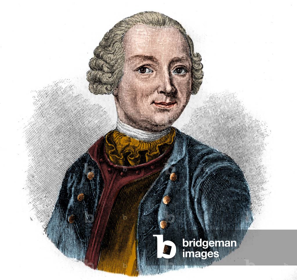 Portrait of EWALD CHRISTIAN VON KLEIST (1715-1759) German poet.