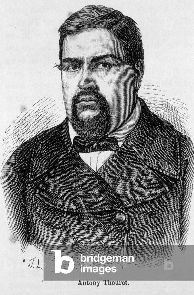 Portrait of Antony Thouret, 19th century French writer and politician.