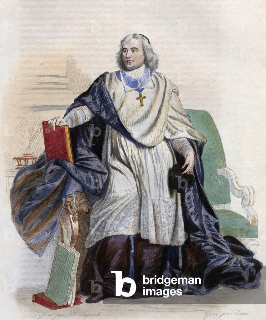 Portrait of Jacques Benigne Bossuet (1627-1704), French bishop and theologian.