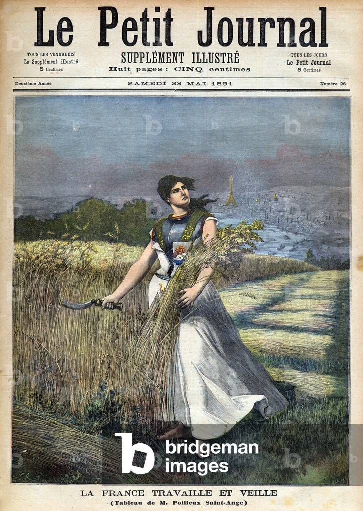 Allegory of France, from 'Le Petit Journal', 23rd May 1891 (engraving)