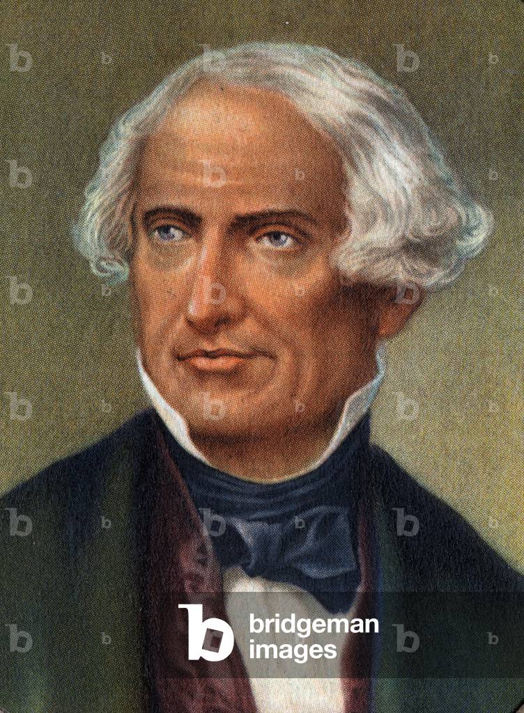 Portrait of American inventor Samuel Finley Breese Morse .