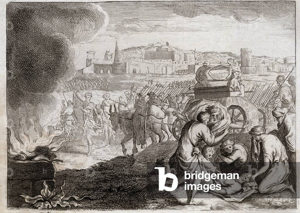 Illustration for the Royaumont Bible, 1811 (engraving)