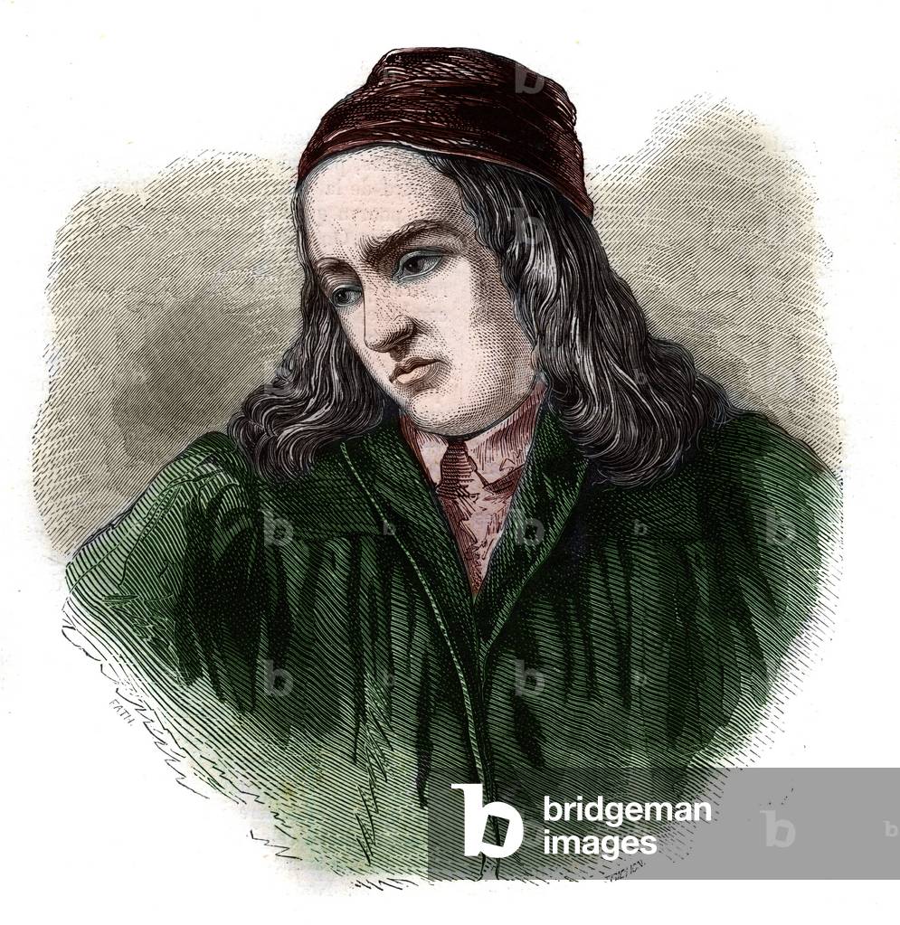 Portrait of Teodorico (Theodore Theodoric) by Niem (or Nieheim) (1345-1418) German historian.