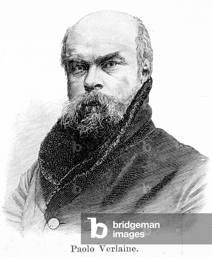 Portrait of Paul Verlaine (1844 - 1896), 19th century