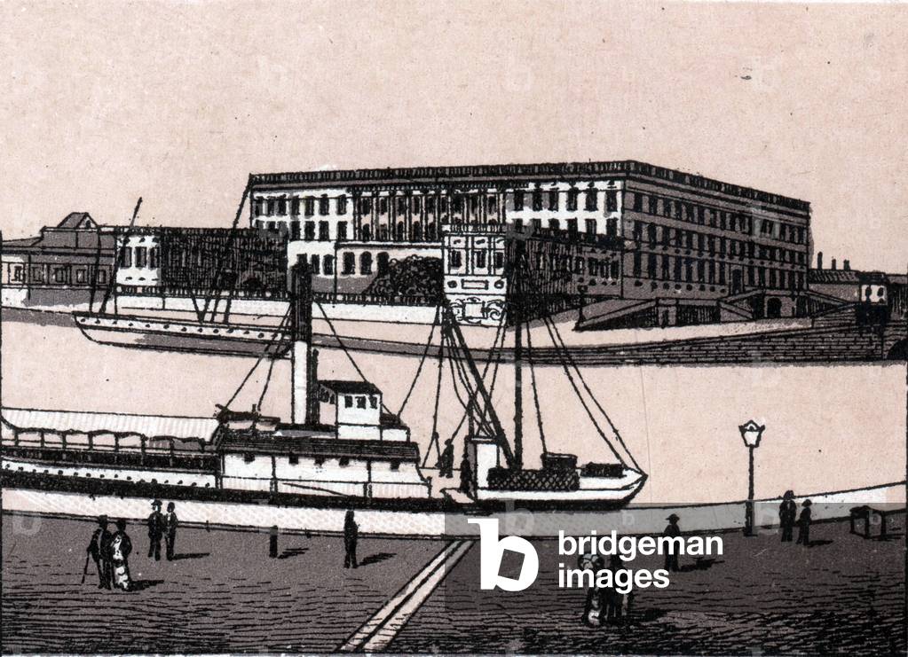 Stockholm, Sweden: view of the royal castle (Royal Castle). in “” The world illustrates 168 views”” Undated (late 19th century)