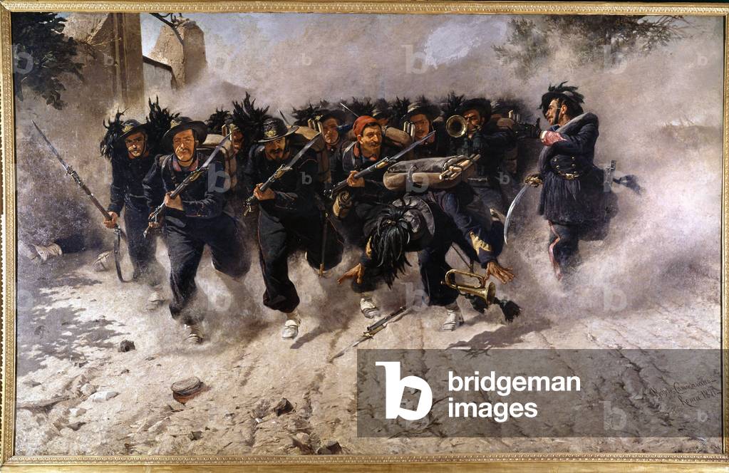 The load of the bersagliers at the Porta Pia on September 20, 1870 (painting)