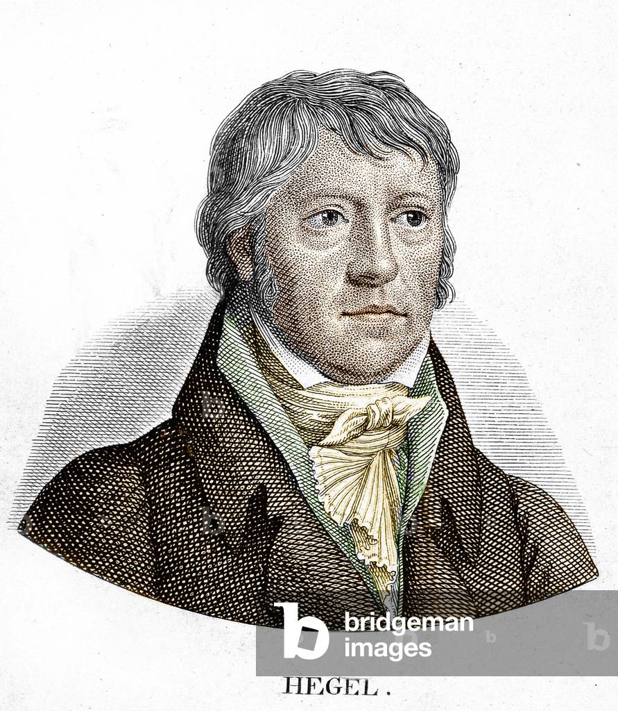 Georg Wilhem Friedrich Hegel (1770 - 1831), German philosopher, 19th century engraving, BN Paris.