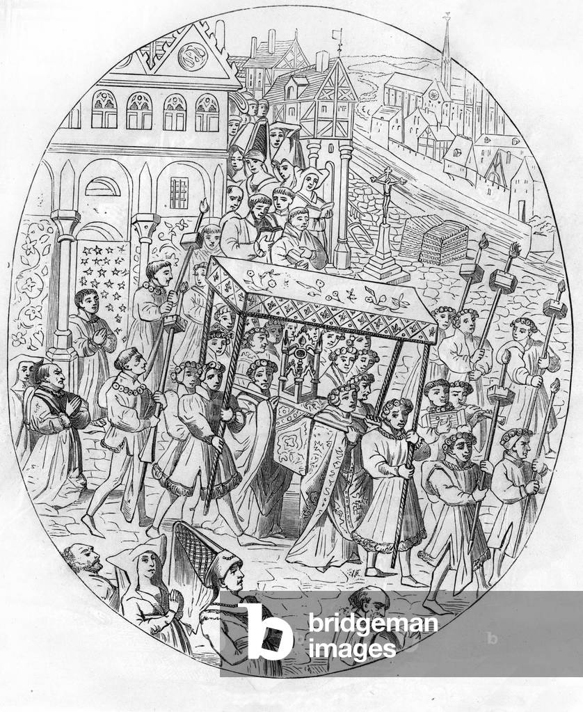 March of a corporation of jewelers in the 15th century.