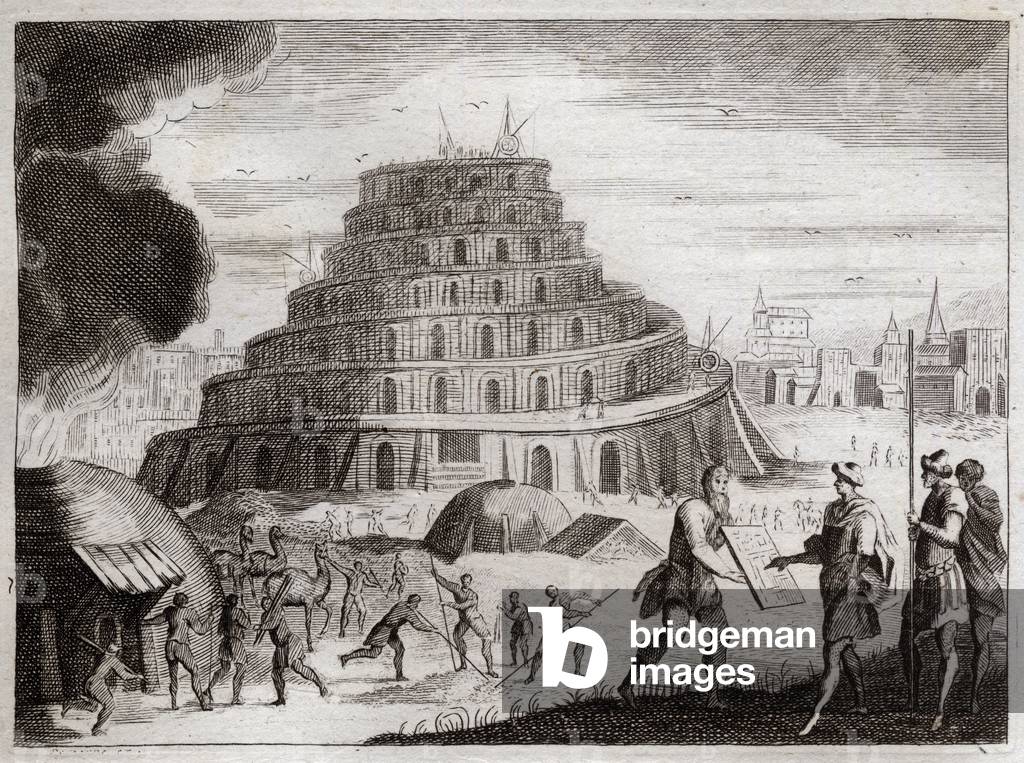 Illustration for the Royaumont Bible, 1811 (engraving)