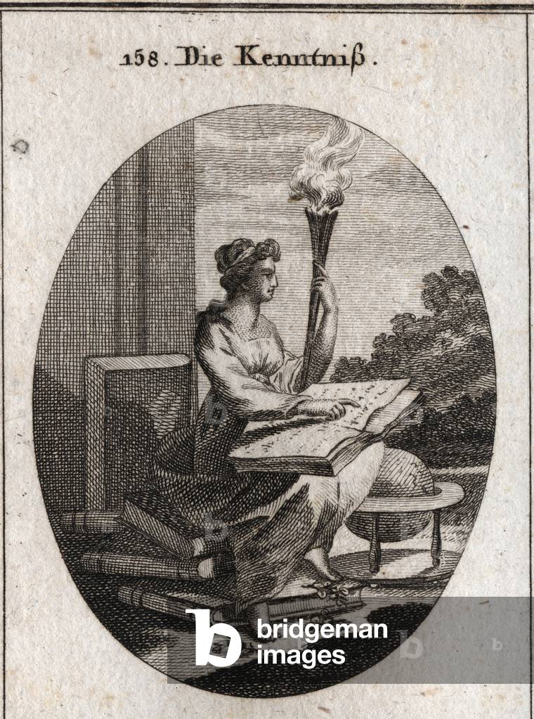 Illustration for Iconology or ideas from the sphere of passions and allegories, Vienna 1801 (engraving)