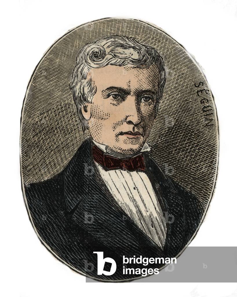 Marc Seguin (1786-1875) architect and engineer - Engraving in “Sciences à la range de tous - physics et chimie populaires” by Alexis Clerc - End 19th century - Private collection