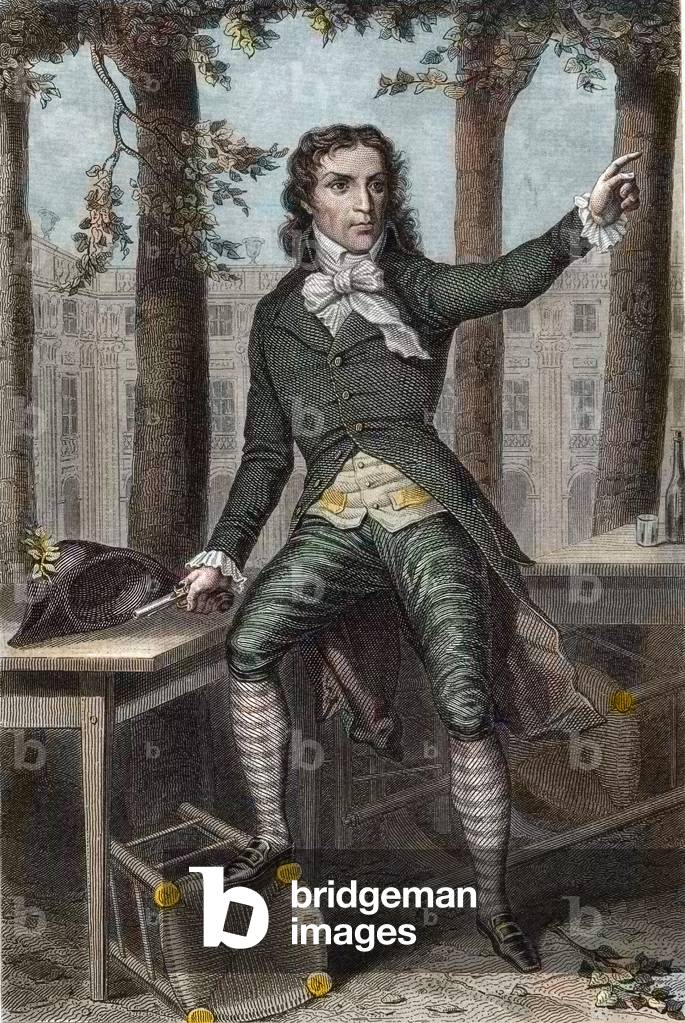 Portrait of Camille Desmoulins (1762-1794) (engraving)