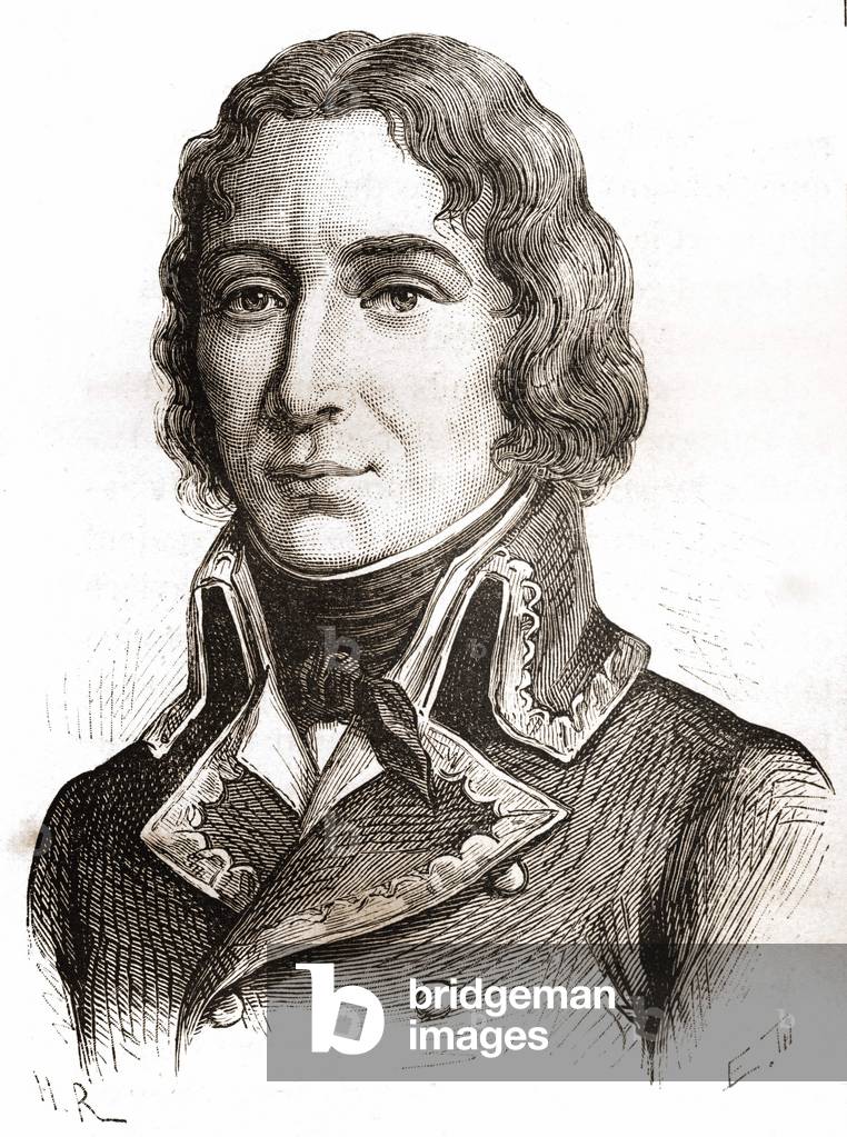 Portrait of Richepanse. 19th century engraving.