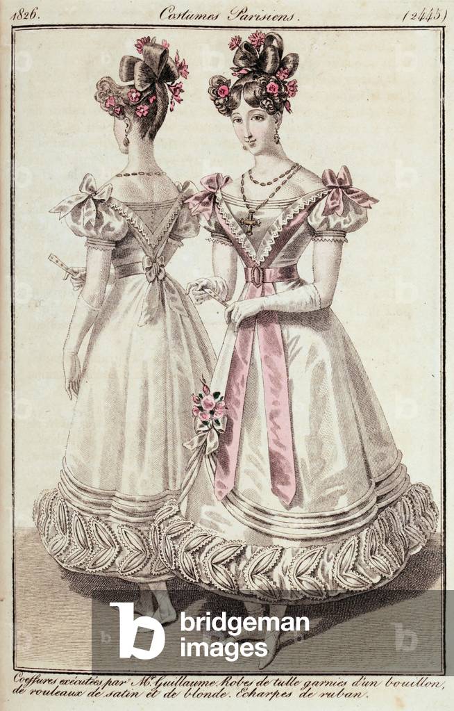 Fashion, France, 19th century - Women's Fashion - Ladies and Fashion Journal, Parisian Costumes, 1826 -