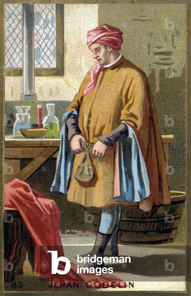 Portrait of Jehan Gobelin, dry cleaner of the 15th century.