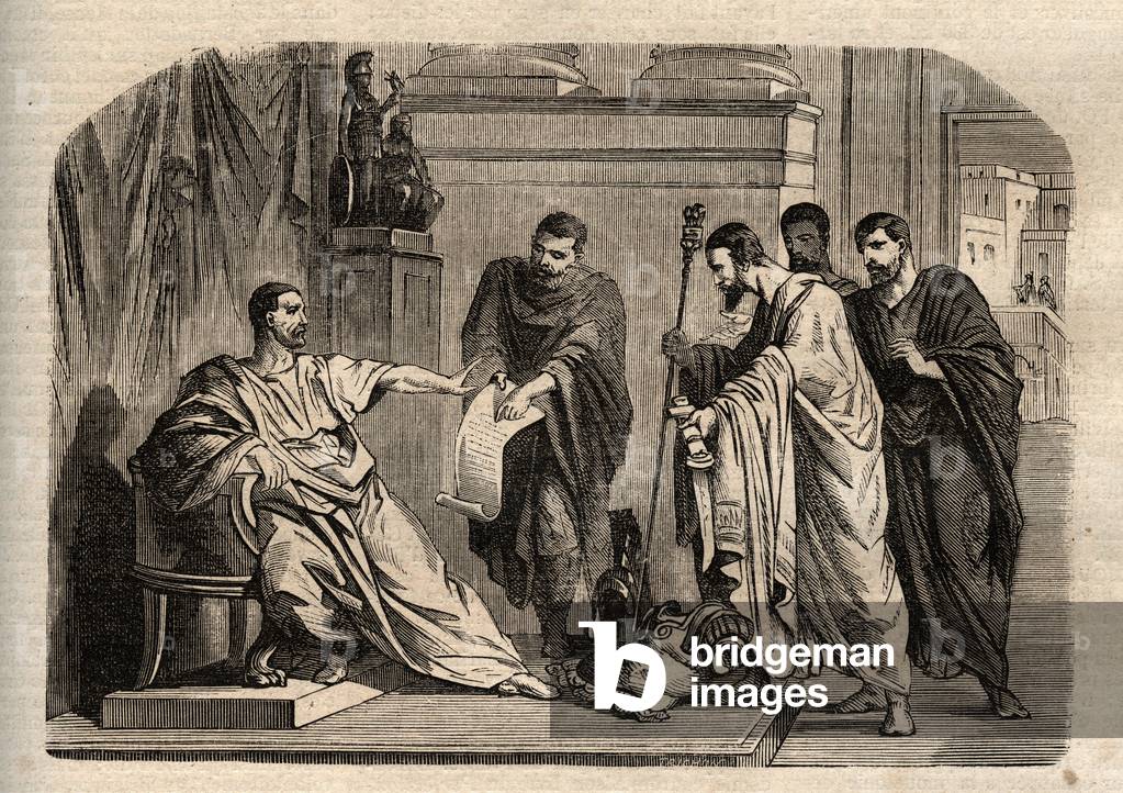 Gordian I. (158-238) verweigert die kaiserliche Würde - Gordian I. (Marcus Antonius Gordianus Sempronianus Rom