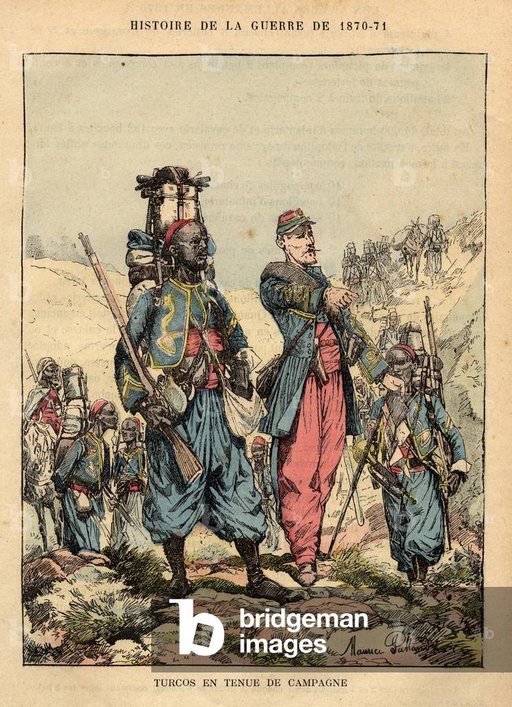 Immagine di Incisione "Illustrazione per "Les combattants de 1870-71" - Guerra franco-prussiana (incisione)" 1
