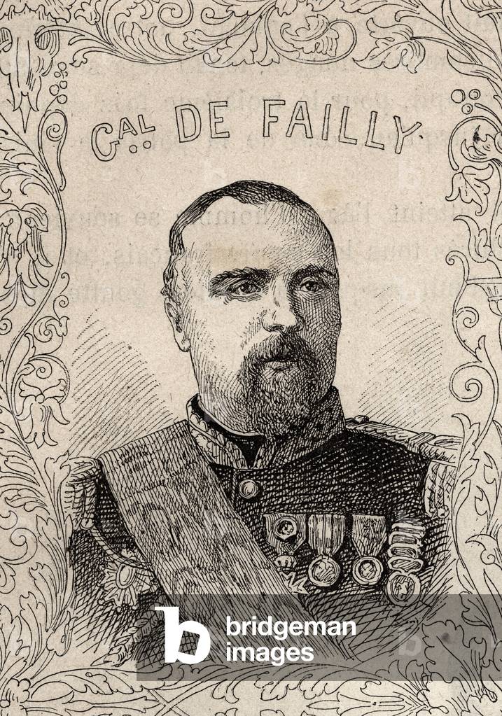 portrait of French general Pierre Louis Charles de Failly, 1870-71 (engraving)