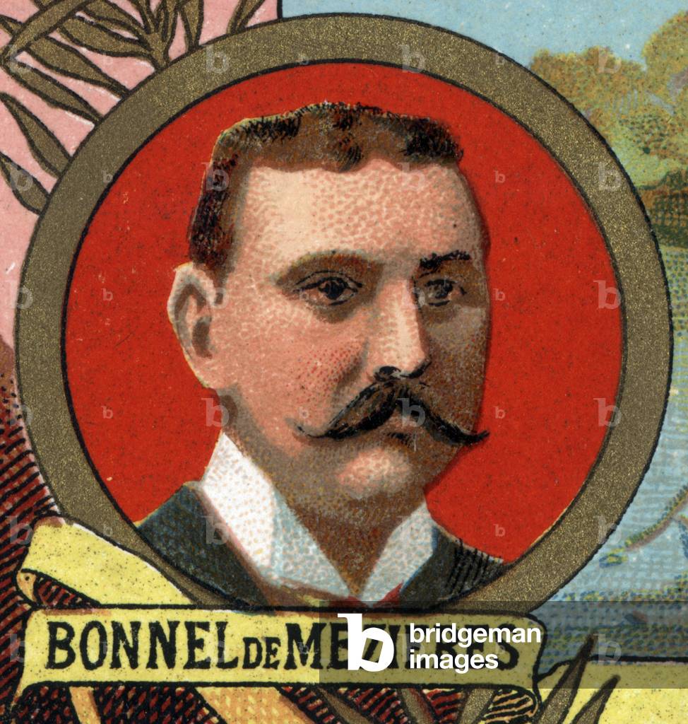 Portrait of Bonnet (Bonnel) by Mezieres explorer french.
